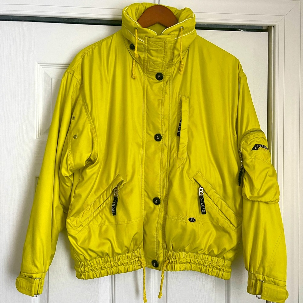 Bogner Neon Yellow Bomber Jacket